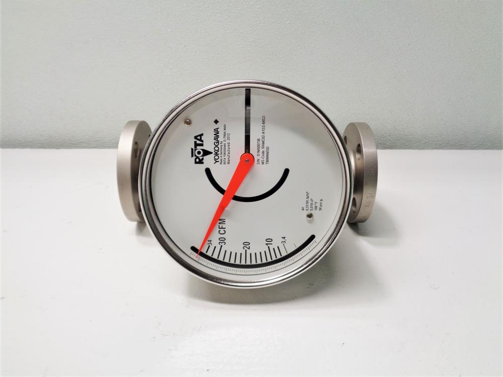 Rota Yokogawa 1" 150# Stainless Rotameter RAMC02-A1SS-64S2-T90NNN/SD